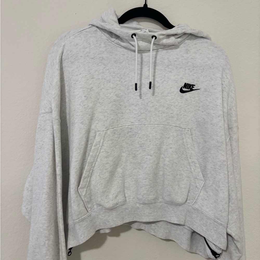 Nike Women's Light Gray Hoodie